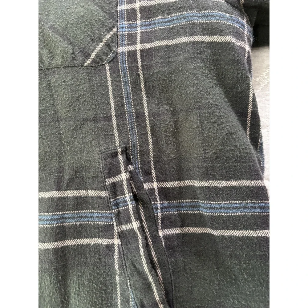 Northwest Territory Jacket Mens XL Green Plaid Sherpa Lined Flannel Zip Workwear